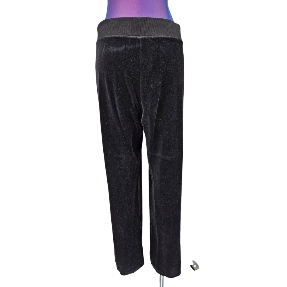 Michael Kors Black Velour Straight Leg Pants Size XL‎ Women's D56 - Picture 5 of 9